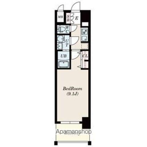 S-RESIDENCE鶴舞II(1K/5階)の間取り写真