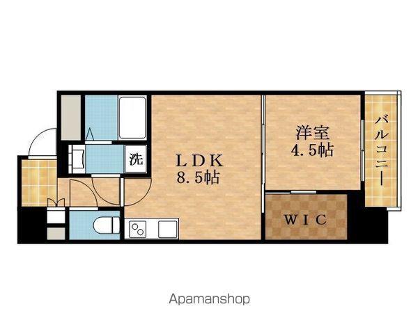 ラ・フォルム天満橋イースト(1LDK/10階)の間取り写真