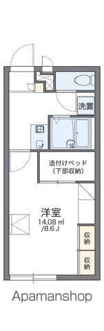 レオパレス恵比須2(1K/1階)の間取り写真