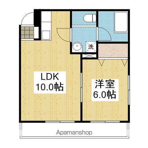 ベルクカネキ(1LDK/1階)の間取り写真