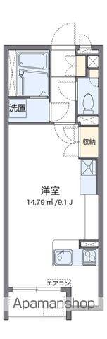 ミランダ山根Ⅳ(ワンルーム/2階)の間取り写真