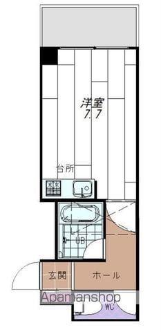 ノースランド真駒内(ワンルーム/2階)の間取り写真