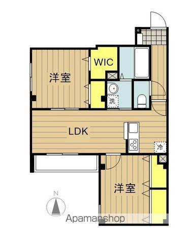 MS SQUARE(2LDK/3階)の間取り写真
