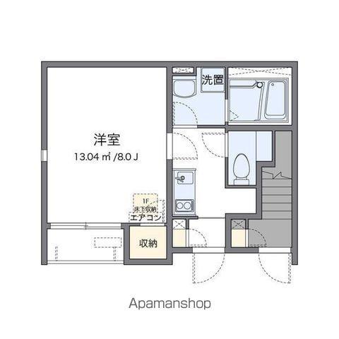 レオネクストエトワール小幡南(1K/1階)の間取り写真