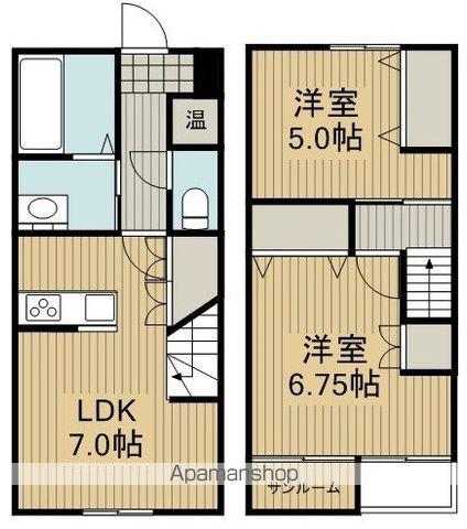 グリーンコート水道町(2LDK)の間取り写真