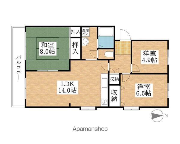 サニーコート西春(3LDK/2階)の間取り写真