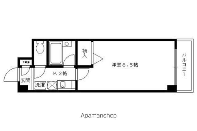 リバース桐山(1K/2階)の間取り写真