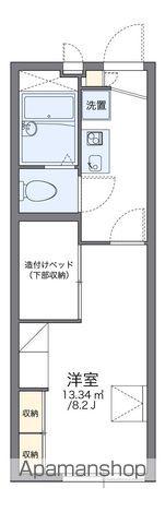 レオパレス柏崎(1K/2階)の間取り写真