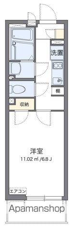 クレイノ柏桜館Ⅱ(1K/4階)の間取り写真