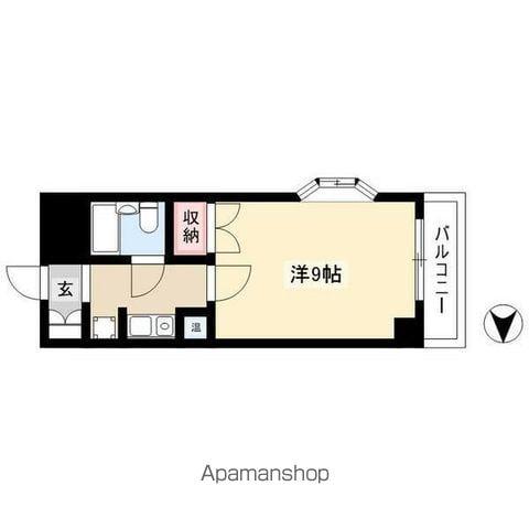 ハイメドーズ(1K/3階)の間取り写真