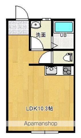 GRANNDIR RIRO(ワンルーム/2階)の間取り写真