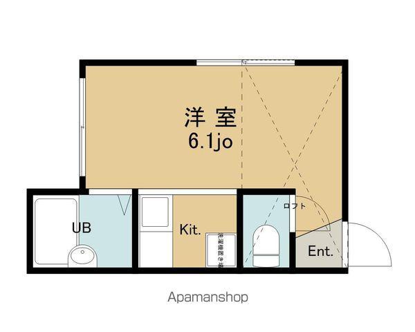 アイコート桜町(1K/2階)の間取り写真