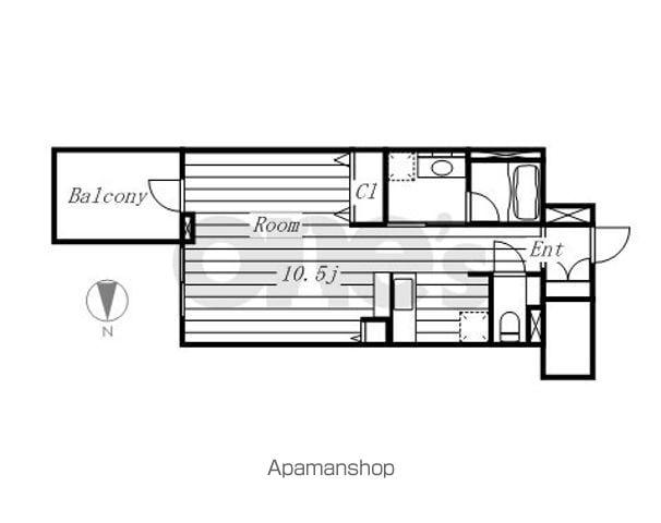 御幸レジデンス丸の内(ワンルーム/6階)の間取り写真