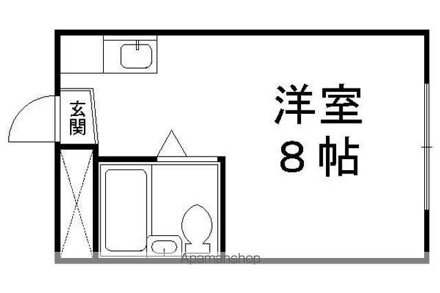 ハイツ金閣(ワンルーム/4階)の間取り写真