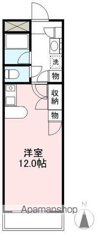 APAヤマウチ(ワンルーム/1階)の間取り写真