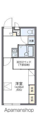 レオパレス開(1K/2階)の間取り写真