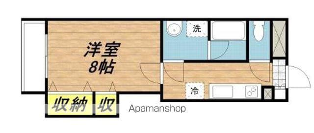 フレンテリゾン(1K/1階)の間取り写真