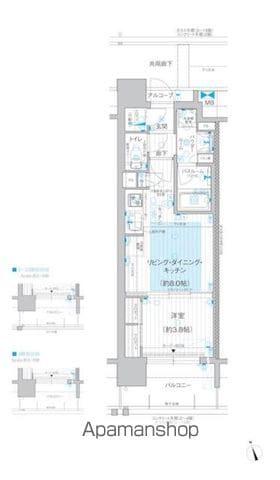 プレサンス ロジェ 名古屋浅間町ザ・レジデンス(1LDK/7階)の間取り写真