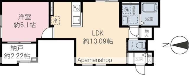 PEEK-A-BOO(1SLDK/1階)の間取り写真