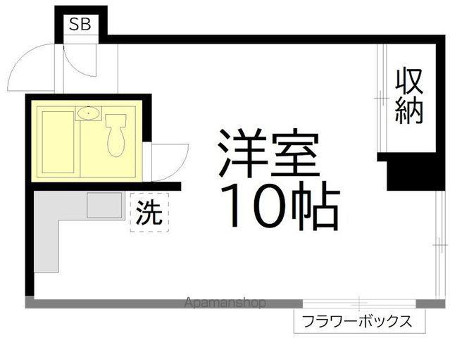 トーア明大前マンション(ワンルーム/6階)の間取り写真