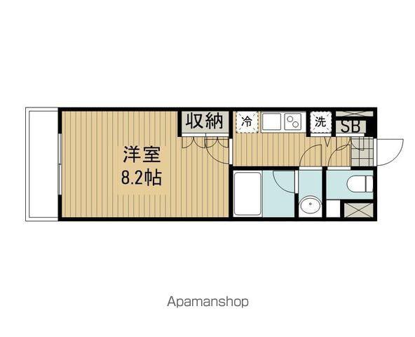 GENOVIA鷺ノ宮SKYGARDEN(1K/4階)の間取り写真