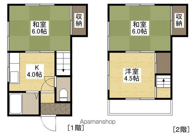 園杭アパート(3K)の間取り写真