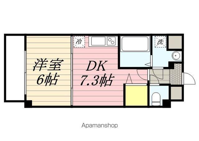 フィリップ蘇我(1DK/4階)の間取り写真