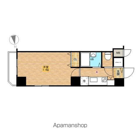 フェニックス八王子(1K/6階)の間取り写真