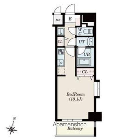ノヴェル新栄(ワンルーム/9階)の間取り写真