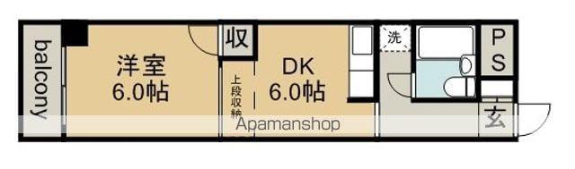 シンエイビル(1DK/2階)の間取り写真