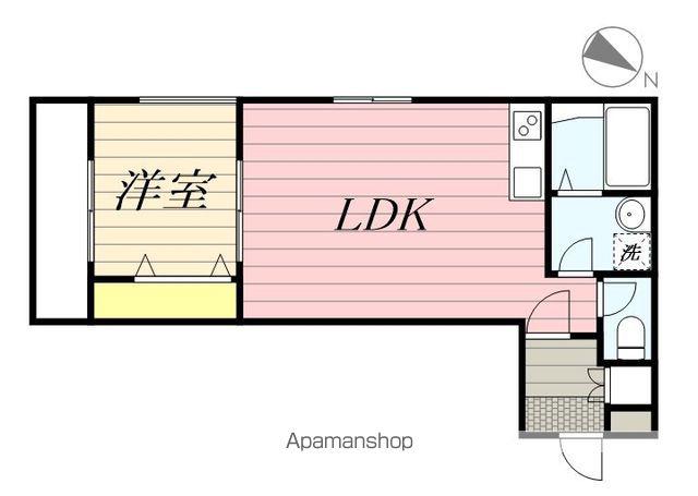 ヴィレッタ伊万里駅前Ⅲ(1LDK/2階)の間取り写真