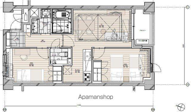 NK青山ホームズ(2LDK/4階)の間取り写真