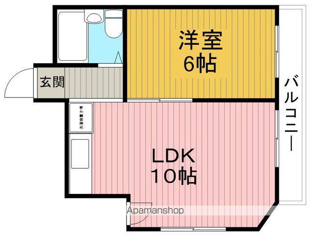 空港第3ビル(1LDK/3階)の間取り写真