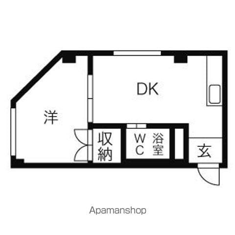 セレッソ本郷(1DK/2階)の間取り写真