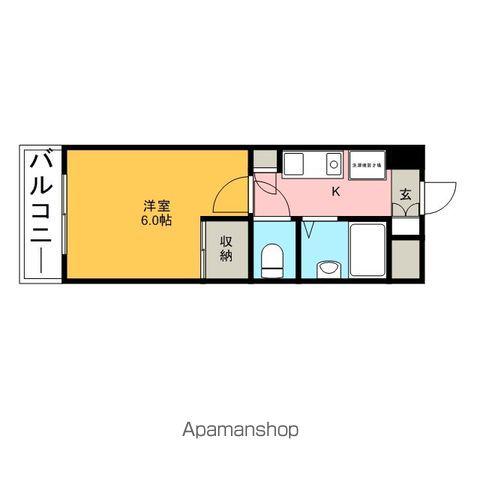 AD浦安(1K/1階)の間取り写真