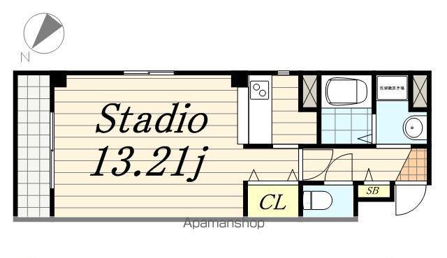 金太郎ヒルズ8(1K/3階)の間取り写真