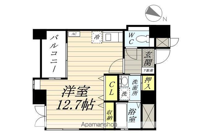 GOODWAY FUJIMI(ワンルーム/5階)の間取り写真
