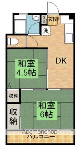 美津穂マンション(2DK/2階)の間取り写真