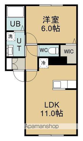セジュールウィット中道(1LDK/1階)の間取り写真