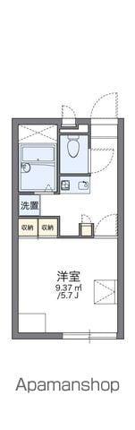 レオパレスグローリーⅡ(1K/1階)の間取り写真