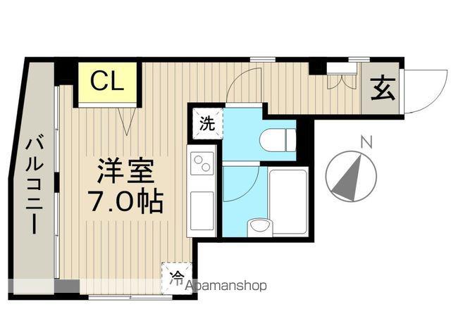 巴ビル(ワンルーム/4階)の間取り写真