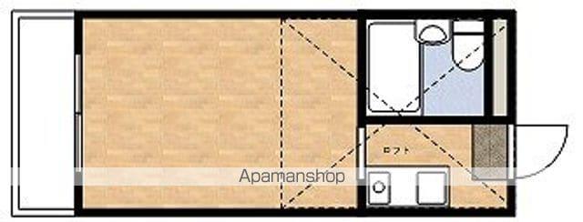 レジデンスATT立川(ワンルーム/2階)の間取り写真