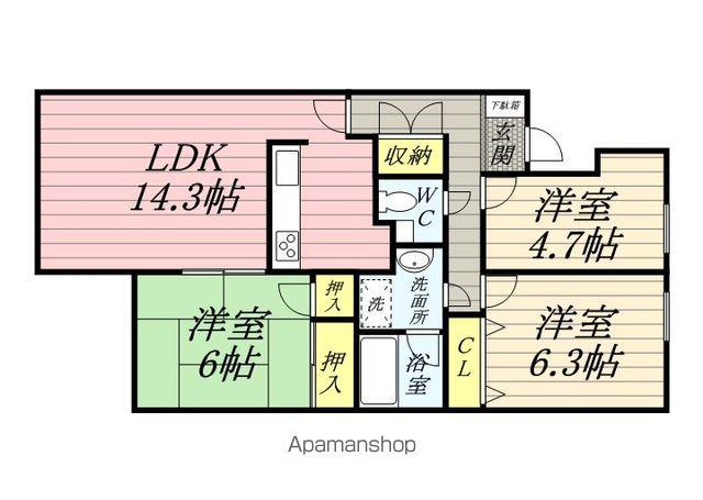 ランビニオン 2階階 間取り