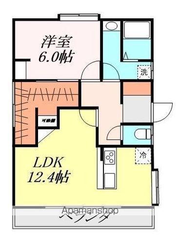 コーポムラタ(1LDK/2階)の間取り写真