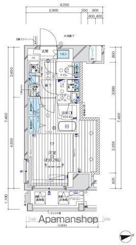 メインステージ八広(1K/2階)の間取り写真