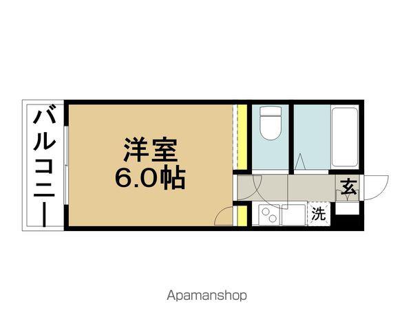 ベルヴィーユ清武(1K/3階)の間取り写真