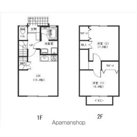 グランハート天子田(2LDK)の間取り写真
