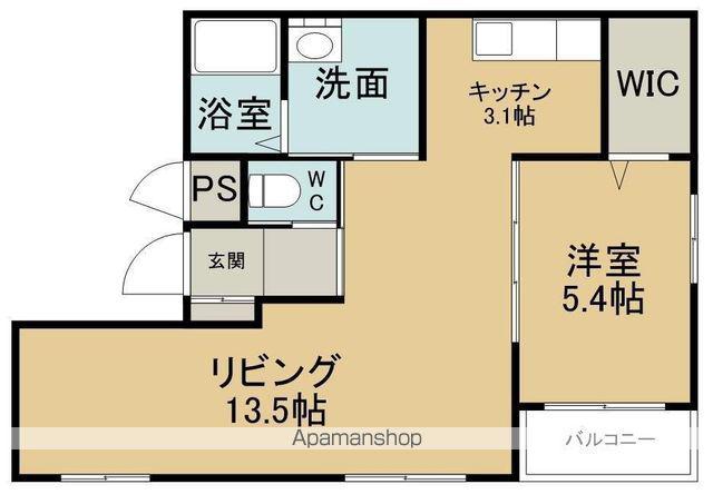 パレスK日乃出街(1SLDK/3階)の間取り写真