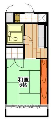 アルザスI(1DK/1階)の間取り写真
