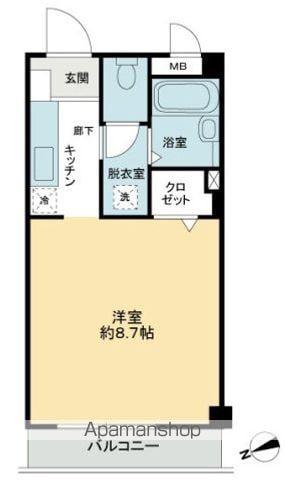 フィネス佐古(1K/3階)の間取り写真